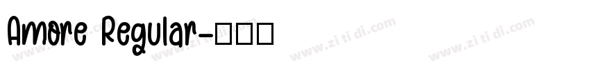 Amore Regular字体转换